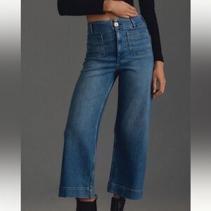 Maeve The Denim Colette Cropped Wide Leg Jean